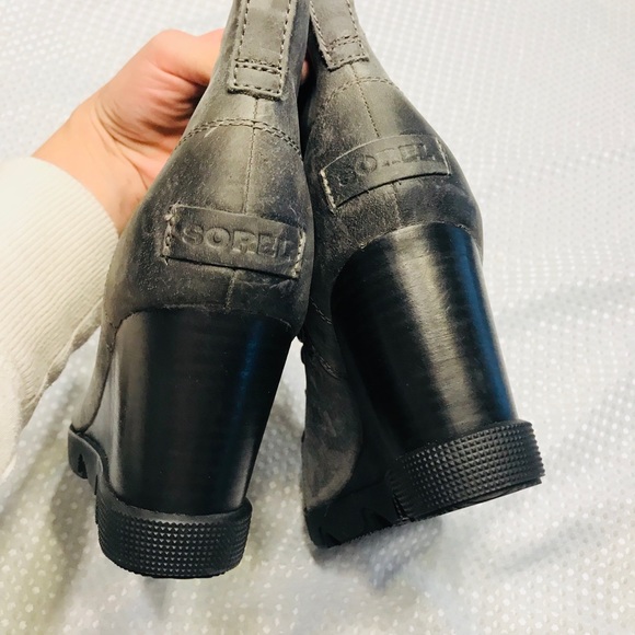 Sorel Joan uptown lace nubuck leather wedge boots - Picture 8 of 10